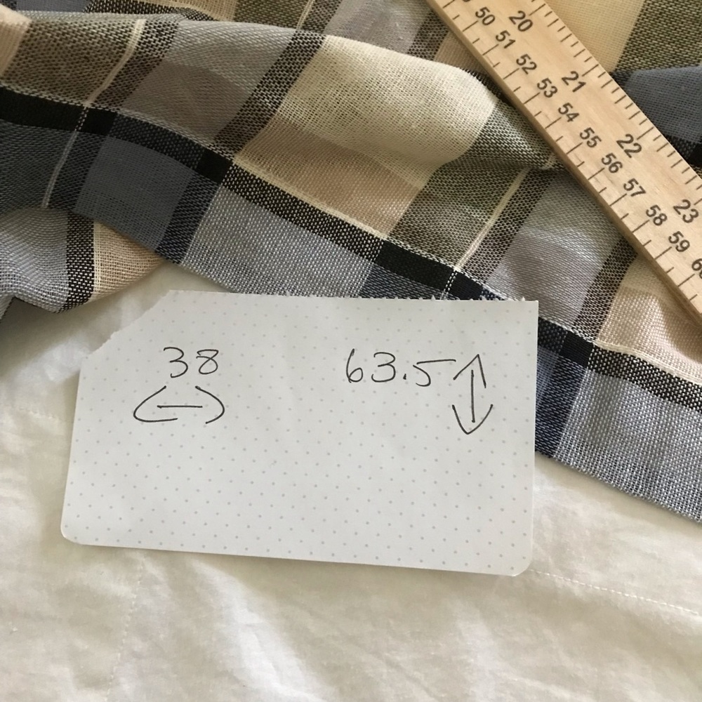 plaid cotton curtains nwot - Picture 6 of 8